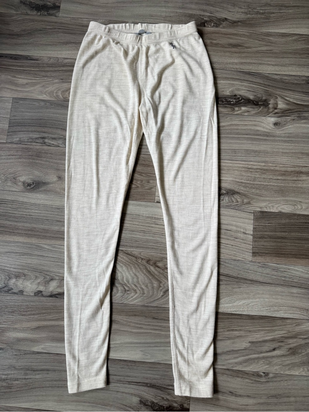 Smartwool Women's Merino Wool Base Layer Pants in Ivory White Size Small